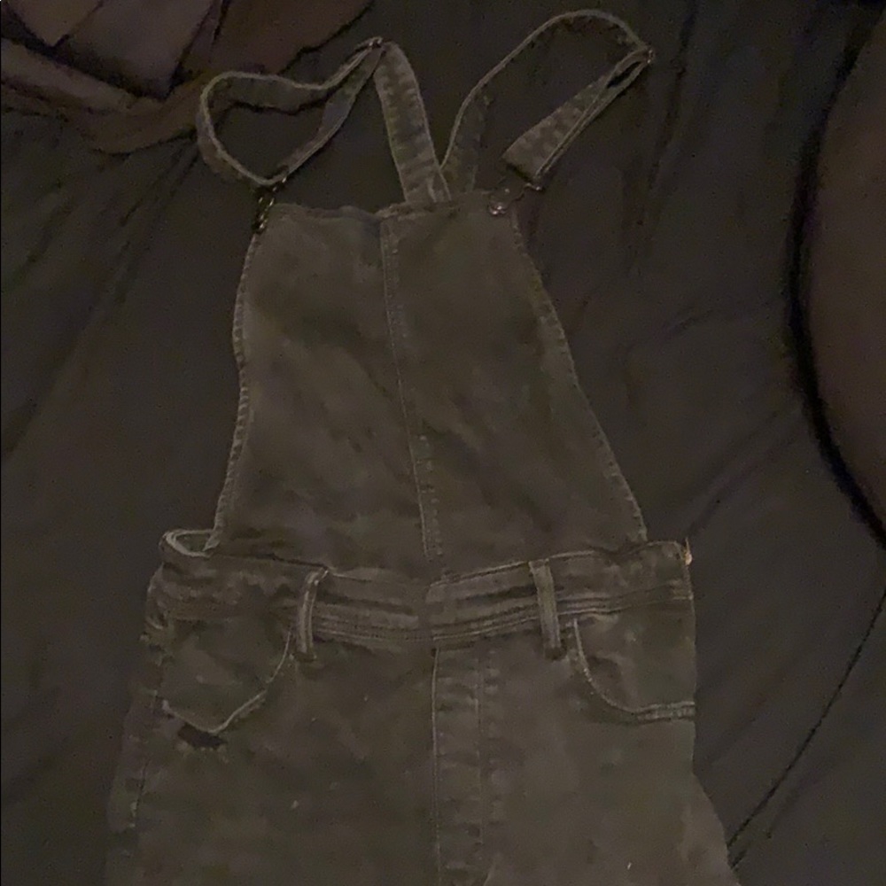 American eagle straight leg overalls